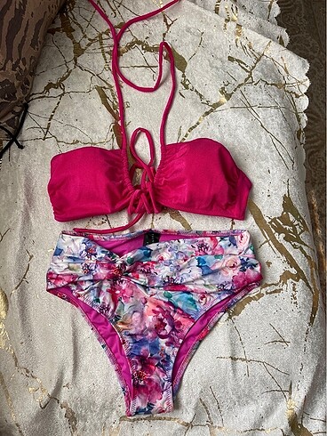 TrendyolMilla Fuşya bikini takımı