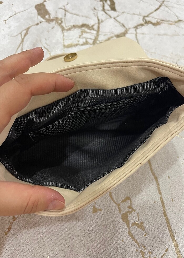 Krem bej zımba detay çanta - Görsel 4