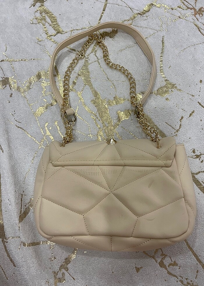 Krem bej zımba detay çanta - Görsel 3