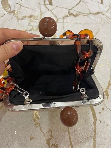 Zara sarı çanta - Görsel 5