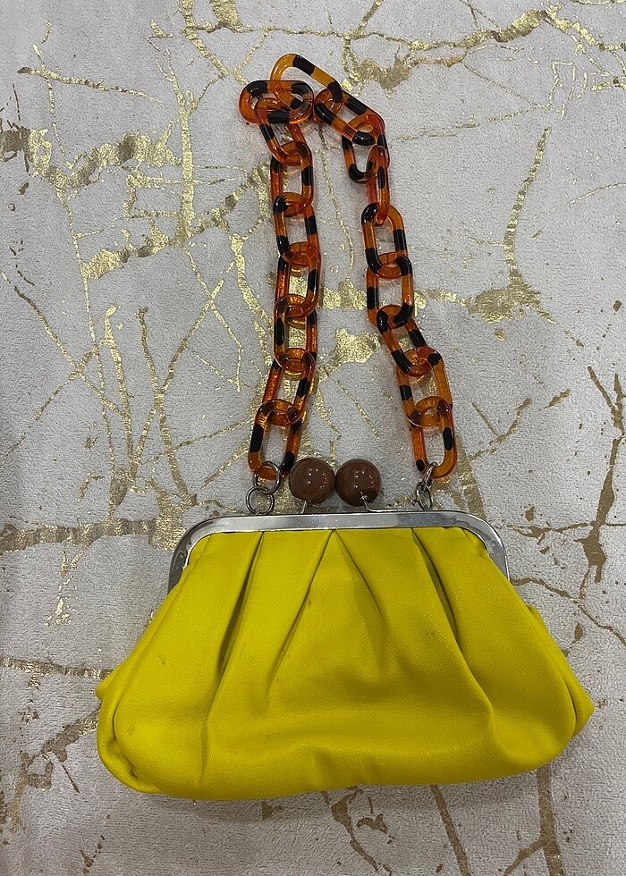 Zara sarı çanta - Görsel 2