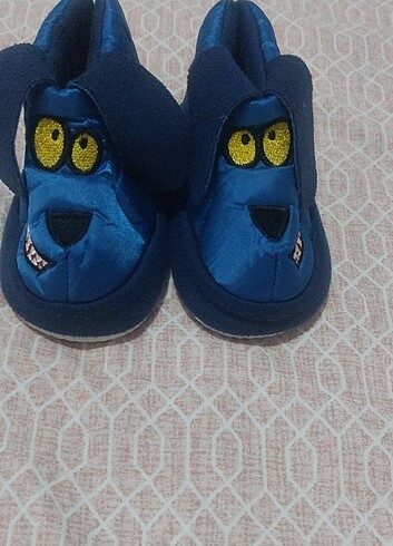 19 Beden mavi Renk Bebek panduf