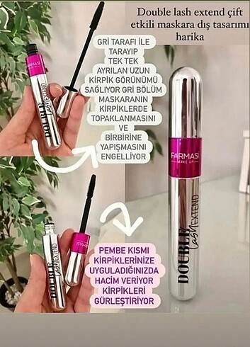 Double Lash Extend çift etkili maskara 