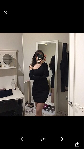 xs Beden siyah Renk Mini Elbise