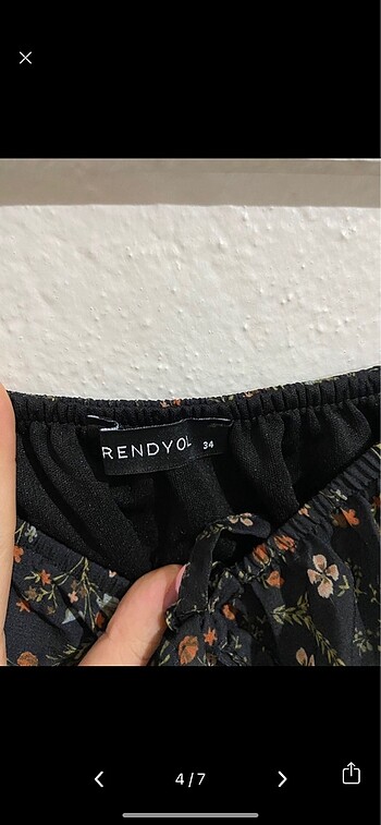 xs Beden Çiçekli mini elbise