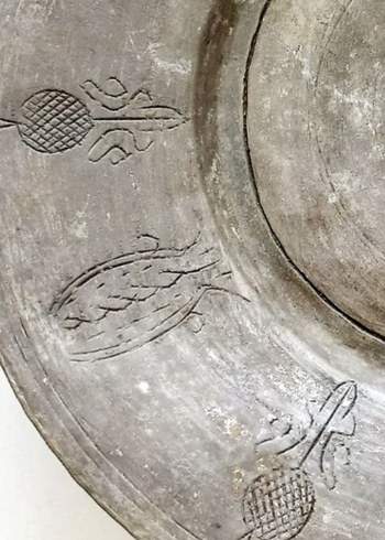 eski antika Desenli Tabak - Görsel 7