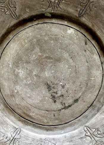 eski antika Desenli Tabak - Görsel 5