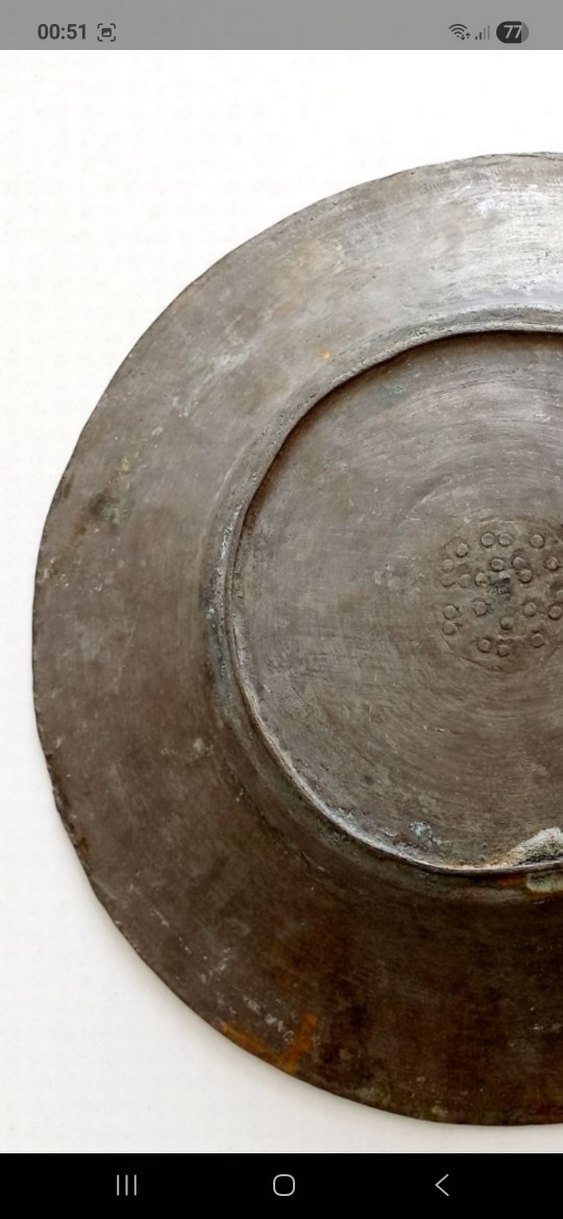 eski antika Desenli Tabak - Görsel 4