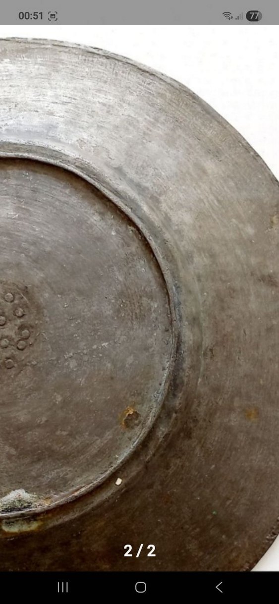 eski antika Desenli Tabak - Görsel 3