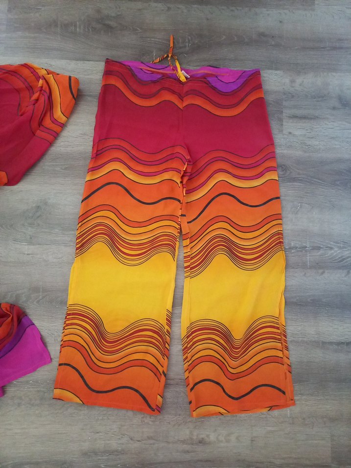 Renkli Bohem Kadın Pareo ikili takım - Görsel 4