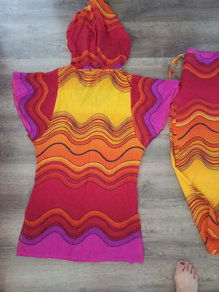 Renkli Bohem Kadın Pareo ikili takım - Görsel 5