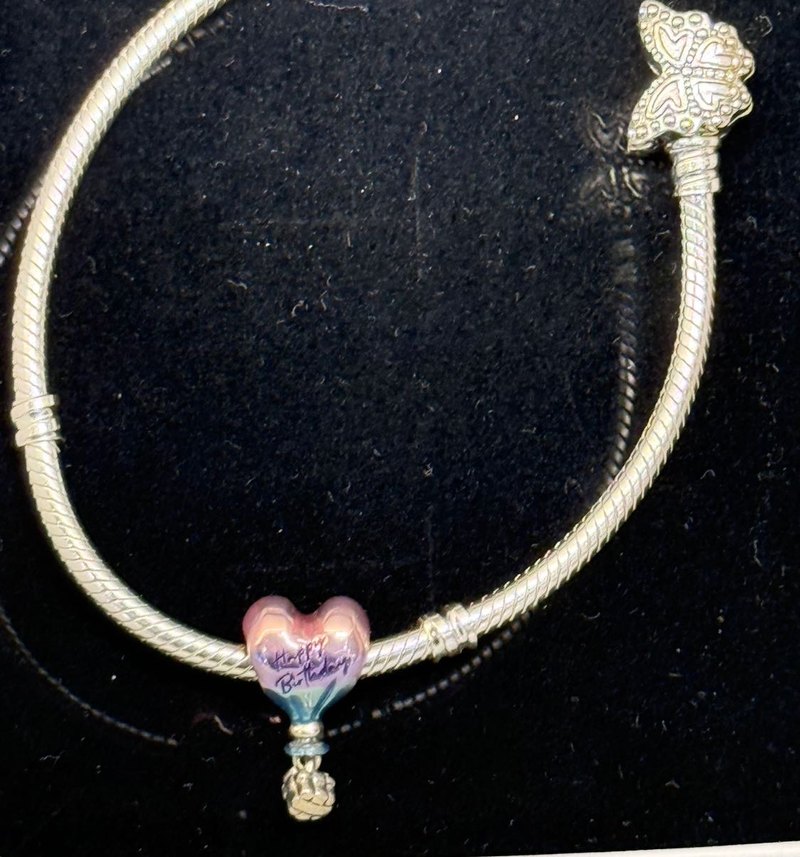 Pandora Renkli 'Happy Birthday' Kalp Püsküllü Charm - Görsel 3