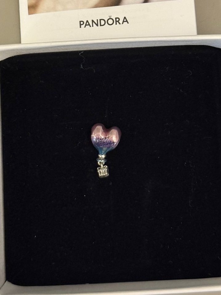 Pandora Renkli 'Happy Birthday' Kalp Püsküllü Charm - Görsel 4