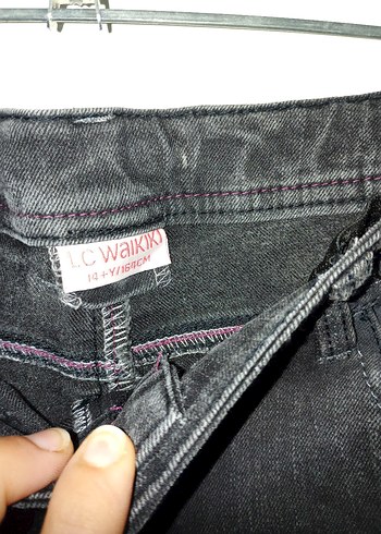 13-14 Yaş Beden Gri Normal Boy erkek çocuk Denim Jean