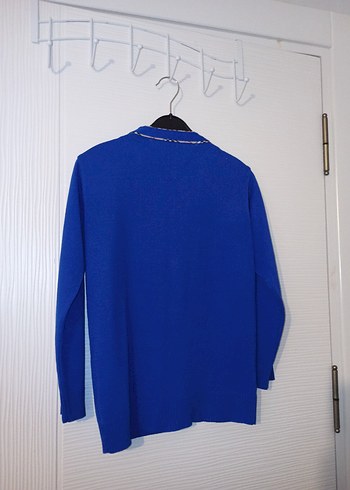 Erkek Çocuk Mavi Düğmeli Hırka - Görsel 5