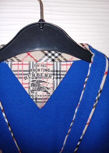 Erkek Çocuk Mavi Düğmeli Hırka - Görsel 3