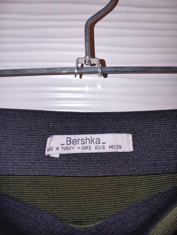 Drapeli Haki Midi Kalem Etek - Görsel 4