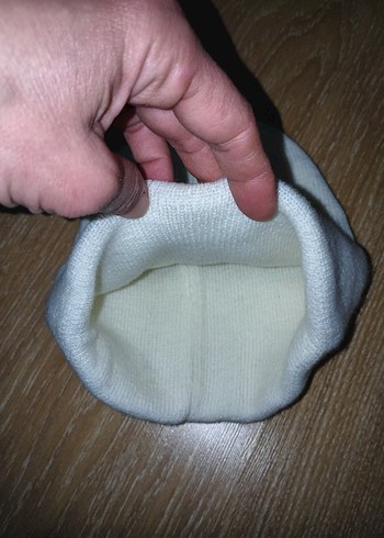 Bej Kadın Örgü Bere - Görsel 2