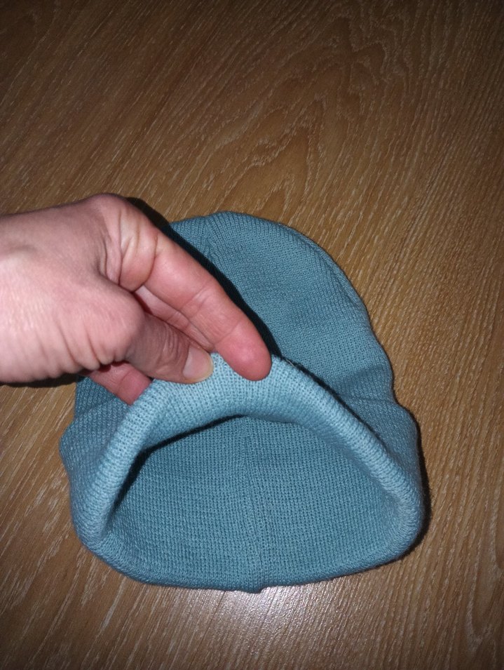 Kadın Mavi Örgü Bere - Görsel 2