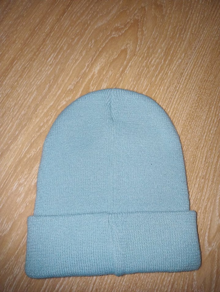 Kadın Mavi Örgü Bere - Görsel 3