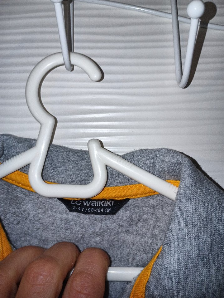 Gri Fermuarlı Erkek Çocuk Sweatshirt - Görsel 3