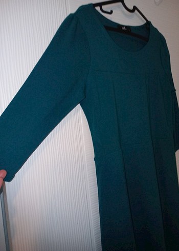 Turkuaz Kadın  Midi Elbise - Görsel 2