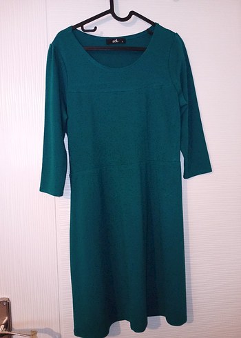 Turkuaz Kadın  Midi Elbise - Görsel 4