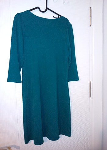 Turkuaz Kadın  Midi Elbise - Görsel 5