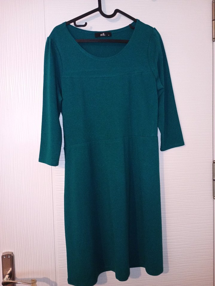 Turkuaz Kadın  Midi Elbise - Görsel 4