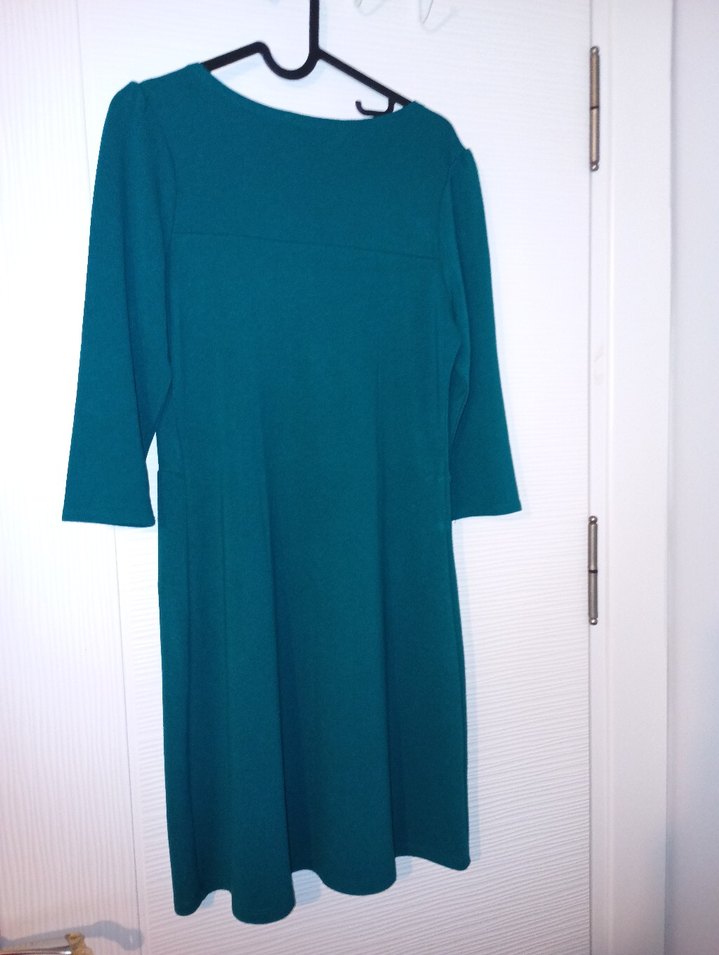 Turkuaz Kadın  Midi Elbise - Görsel 5