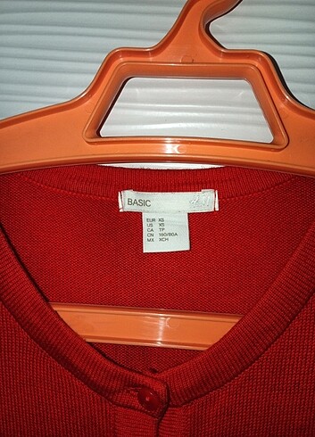 xs Beden kırmızı Renk H&M Hırka 
