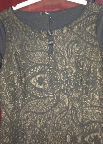 Dantel Detaylı Gri Hamile Tunik - Görsel 3