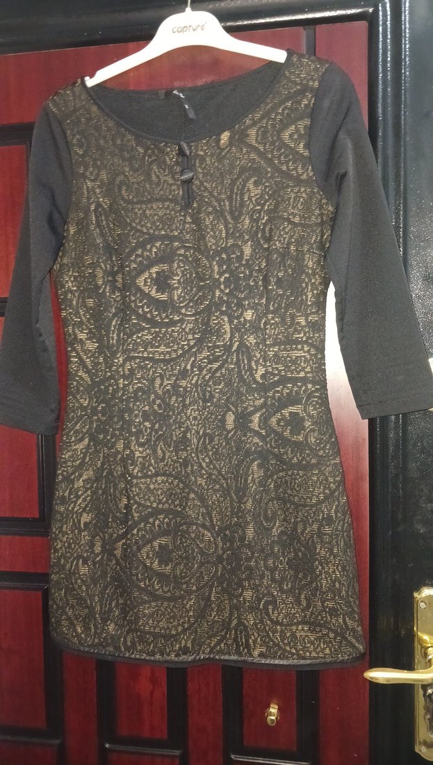 Dantel Detaylı Gri Hamile Tunik - Görsel 2