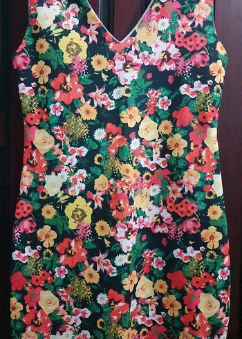 Çiçek Desenli Bohem Midi Elbise - Görsel 3