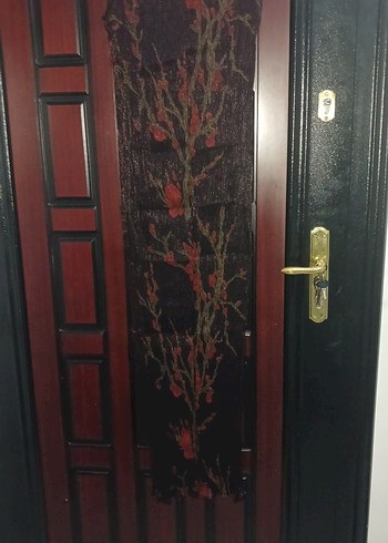 Bordo Uzun Kollu Drapeli Gotik Elbise - Görsel 2