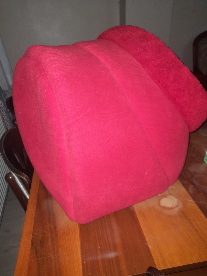 Koyu Kırmızı Kedi Yuva Evi - Görsel 3