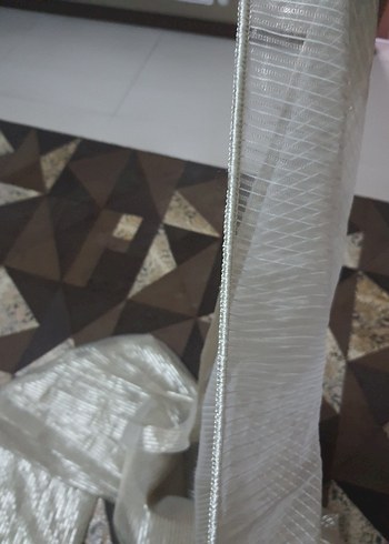 Pileli dore Uzun tül perde - Görsel 5