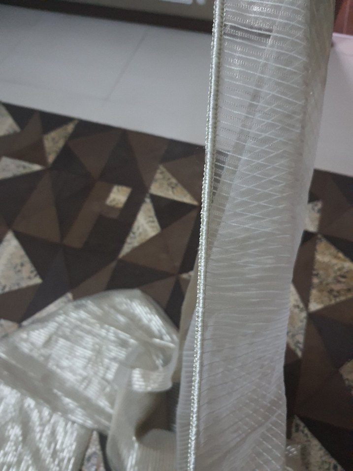 Pileli dore Uzun tül perde - Görsel 5