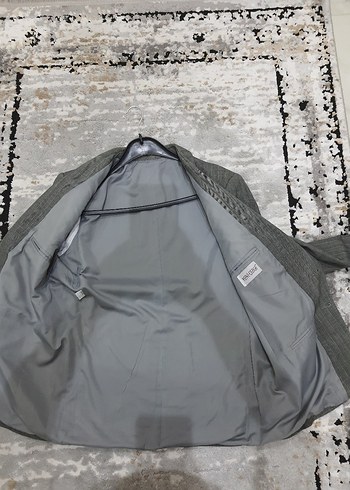 Gri Erkek Ofis Takımı, Normal Kesim, Düğmeli - Görsel 4