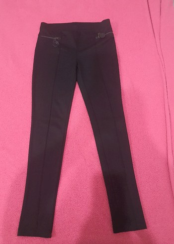 Siyah Tayt Kumaş Pantolon - Görsel 7