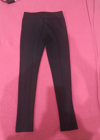 Siyah Tayt Kumaş Pantolon - Görsel 3