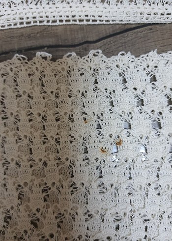 Beyaz Dantel yastık başı - Görsel 7