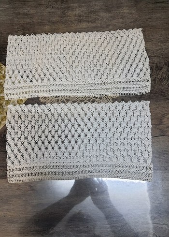 Beyaz Dantel yastık başı - Görsel 4