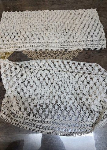 Beyaz Dantel yastık başı - Görsel 3