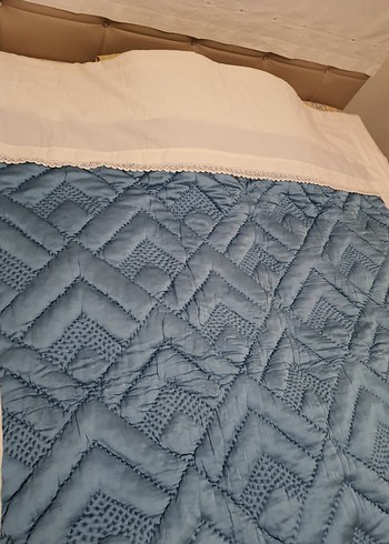 Mavi Pamuk Yumuşak Yorgan - Görsel 5
