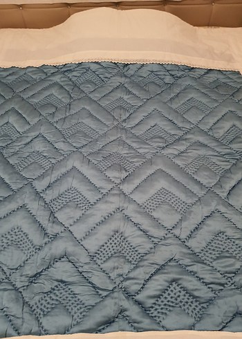 Mavi Pamuk Yumuşak Yorgan - Görsel 3