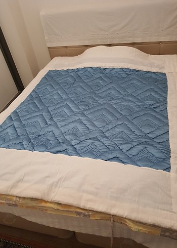 Mavi Pamuk Yumuşak Yorgan - Görsel 2