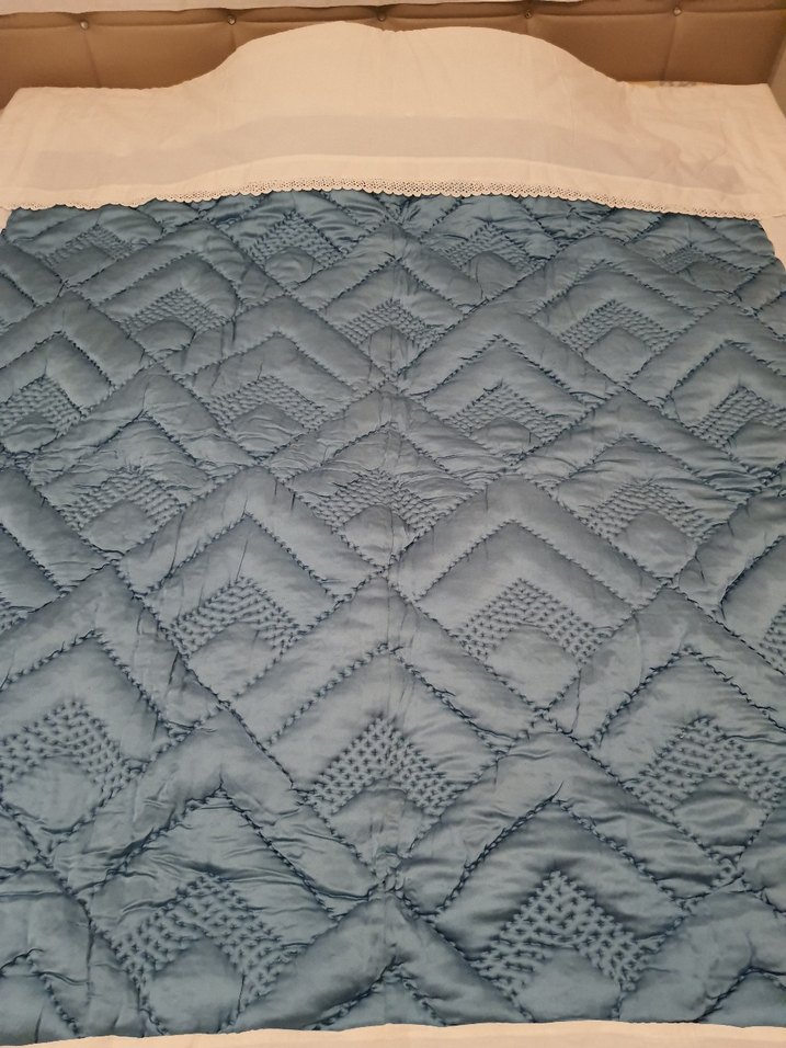 Mavi Pamuk Yumuşak Yorgan - Görsel 3