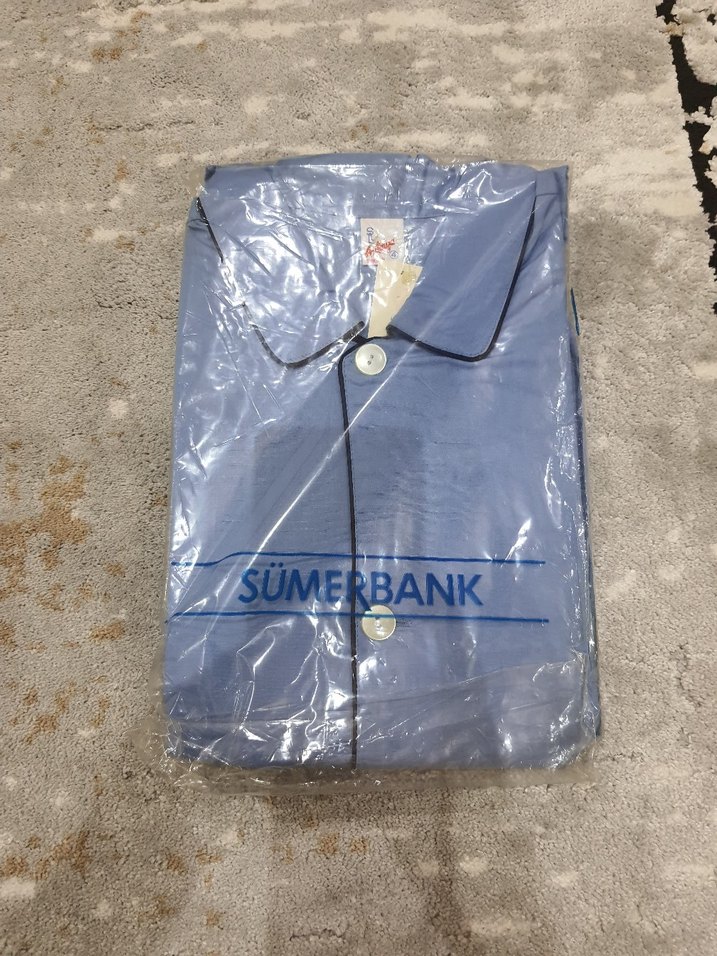 Mavi uzun Kollu Erkek pijama - Görsel 2