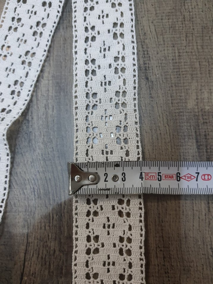 Bohem Tarzı Beyaz Dantel Şerit - Görsel 2